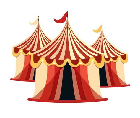Zirkus Zirkus Show Zirkuszelt Zirkusfarben Vektor Illustration