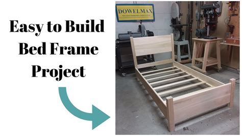 Easy To Build Single Bed Frame By Dowelmax Back To Basics Woodworking