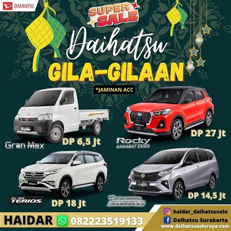 Dealer Daihatsu Solo Info Harga Promo Kredit Murah Solo Terbaru