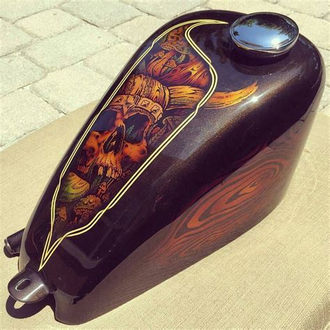 Motorcycle Gas Tank Paint Designs Amazing Artwork On Tank Custom
