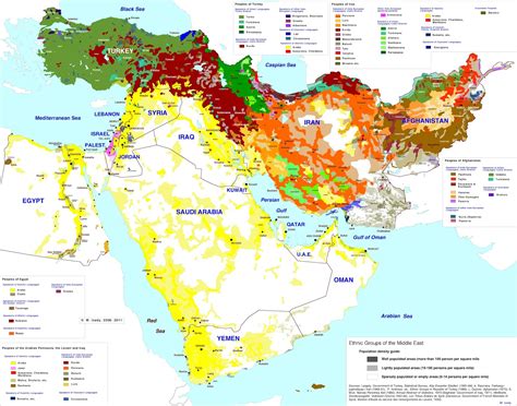 Ethnic Groups Of The Middle East Vivid Maps