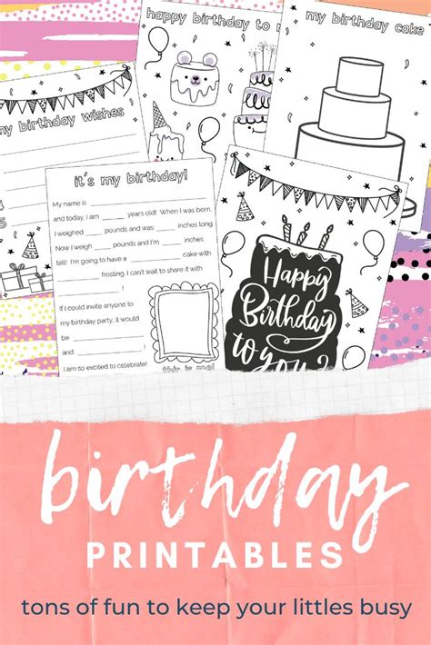 Its My Birthday Printables And Coloring Pages Etsy Happy Birthday