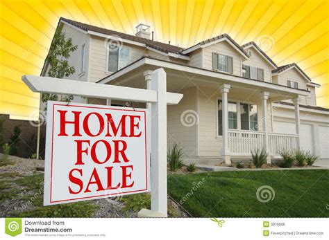 Home For Sale Sign And House Stock Photo Image Of Copy