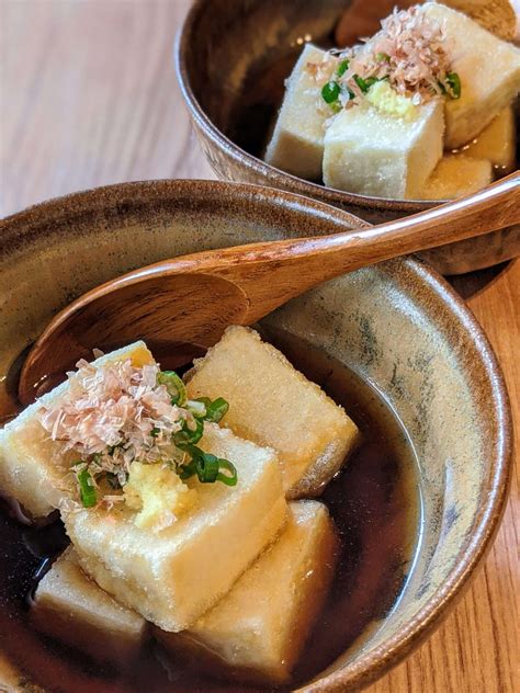 Agedashi Fried Tofu In Broth The Japanese Kitchen