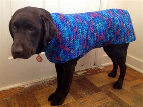 Dog Sweater Jacket Pattern By L Squared Dog Sweater Crochet Pattern