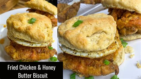 Fried Chicken Biscuits With Hot Honey Butterrecipe Youtube
