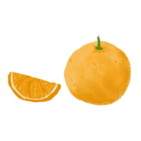 Orange Peel Clipart Transparent Background Original Hand Drawn Cartoon