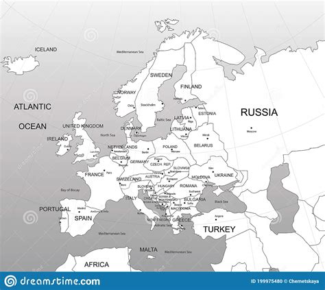 Descarga Mapas De Europa En Colores Blanco Y Negro Y Más