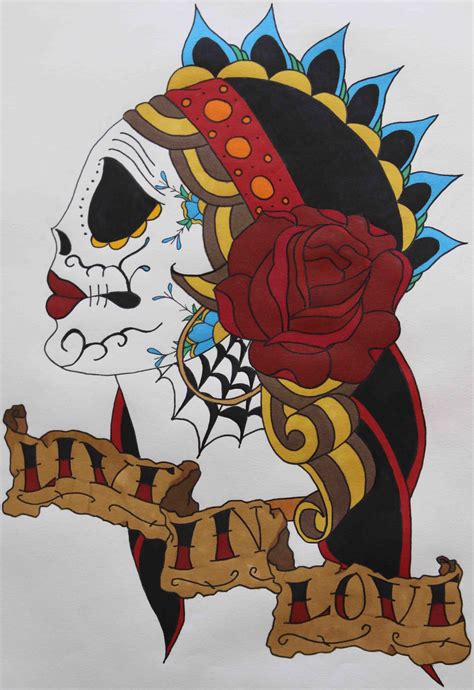 Gypsy Sugar Skull Tattoo Tribal Tattoo Designs Tribal Tattoos For Men