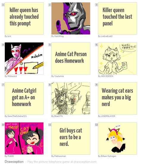 Killer Queen Has Already Touched This Prompt Drawception