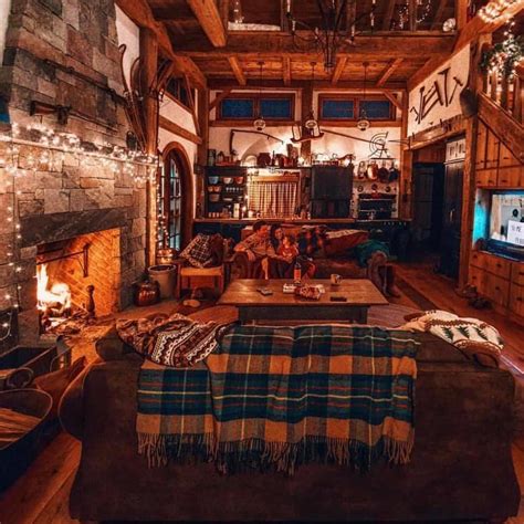 Cozy Rustic Living Room Cozyplaces