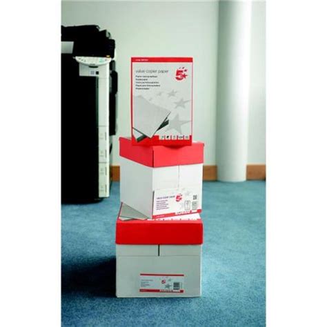 5 Star Office Value Copier Paper Ream Wrapped A4 White 5 04223x