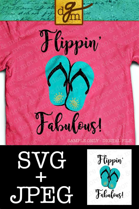 Flippin Fabulous Beach SVG File Looking For Lonely T Shirt Beach Bag