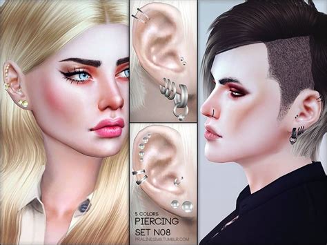 Piercings In 5 Colors All Genders Found In Tsr Category Sims 4 Female