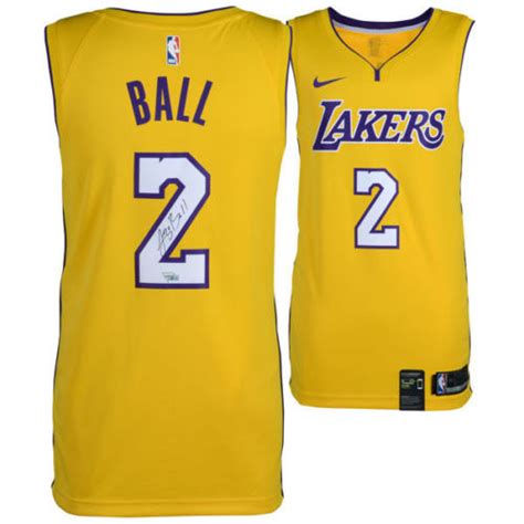 Artikel 1 neu la los angeles lakers nba basketball (40) # 2 lonzo ball nike swingman. Lonzo Ball Signed Los Angeles Lakers Jersey (Fanatics ...