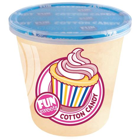 Fun Sweets Cotton Candy Cupcake 15 Ounce Pack Of 12