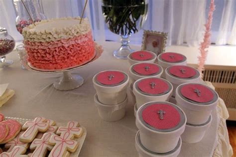 First Communion Dessert Table First Communion Party Ideas Photo 1 Of