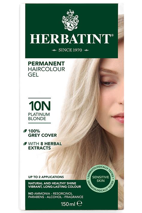 Find the best ash blonde hair dye kit to diy the color at home! Herbatint Permanent Hair Dye - 10N Platinum Blonde - 150ml ...