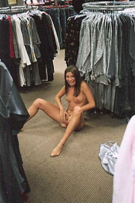 Crazy Girlfriend Gets Naked In Department Store Grimace