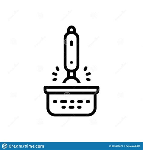 Black Line Icon For Blend Mix And Cooking Stock Vector Illustration