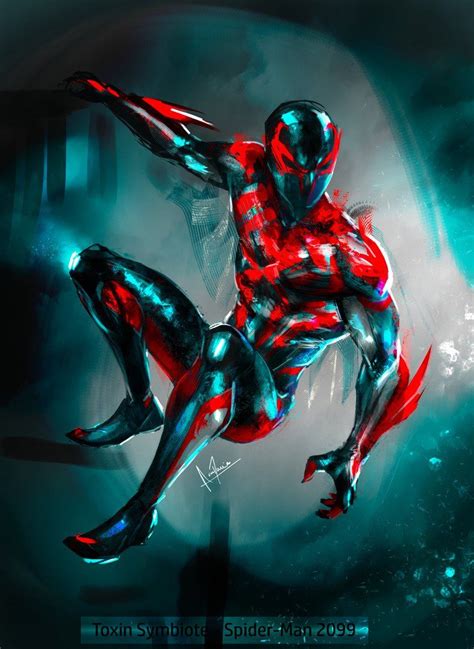 Artstation Spider Man 2099toxin Symbiote Complete Rose Davies