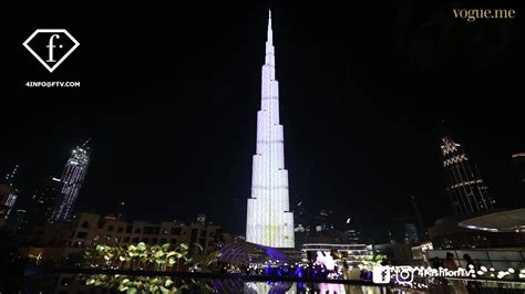 Ftvnews Vogue Arabia Lights Up The Burj Khalifa To Fete The Dubai