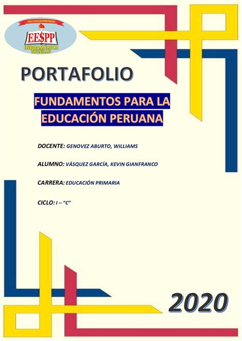 Calaméo Portafolio Fundamentos Para La Educación Peruana