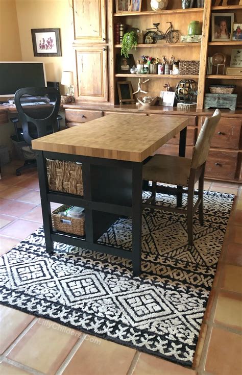 Ikea vadholma kitchen island, $449. The Best Craft Table Hack (From an Ikea Kitchen Island!)