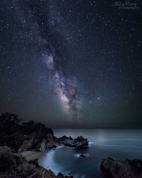 Milky Way Over Mcway Falls Big Sur California Big Sur Is My Favorite