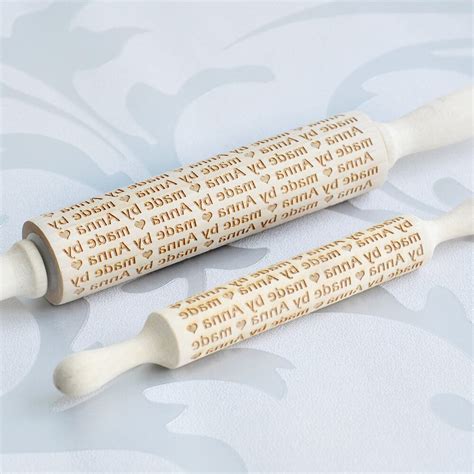 Personalized Rolling Pin Custom Engraved Name Rolling Pin Mini