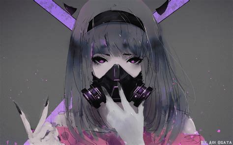 Cool anime girls with mask. Girl Anime Mask Wallpapers - Wallpaper Cave