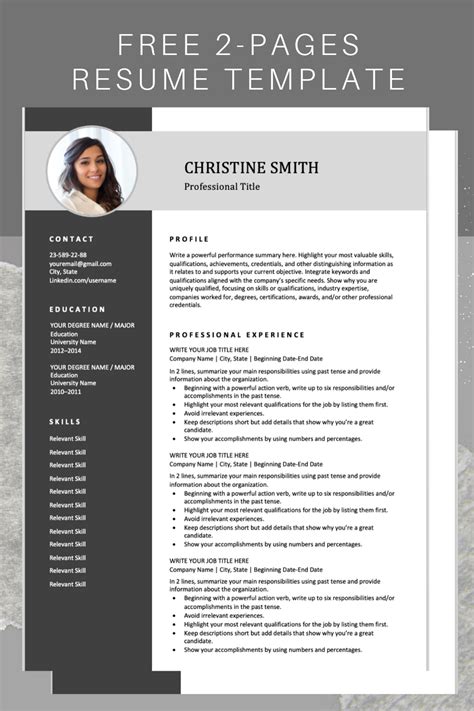 28 Resume With Photo Template Beautiful And Modern Resume Fo