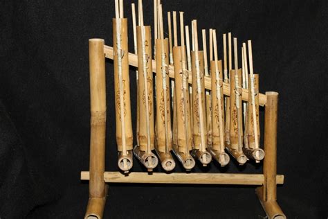 Balinese Bamboo Angklung Rindik Gamelan Indonesian Musical Instrument