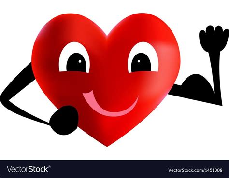 Strong Heart Royalty Free Vector Image Vectorstock Free Vector Images