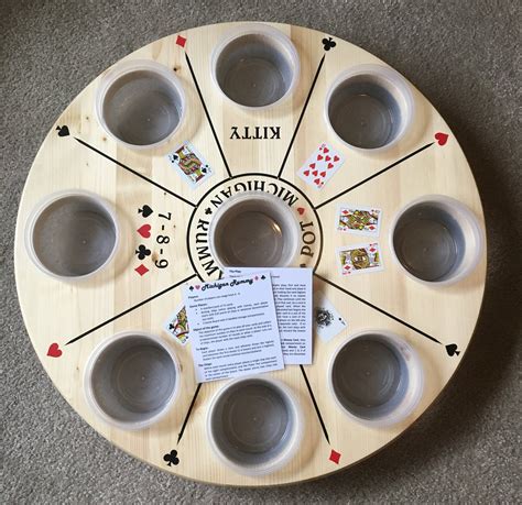 Michigan Rummytripoleyrummoli Game Board Hand Crafted Etsy Canada