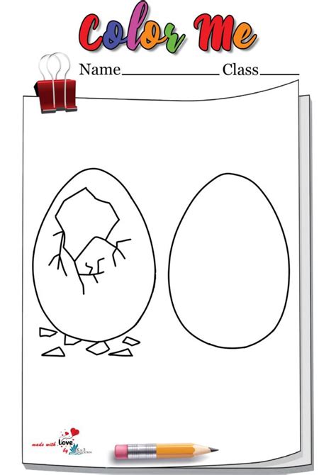 Cracked Eggs Coloring Page Free Download