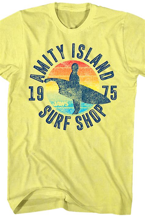 Amity Island Surf Shop Jaws T Shirt Jaws Mens T Shirt