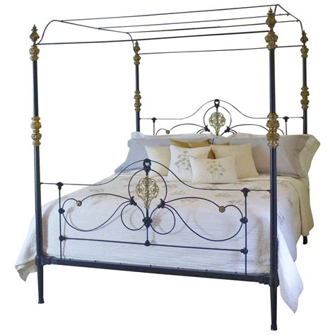 Rare Cast Iron And Brass Four Poster Bed Cast Iron Beds Beds For