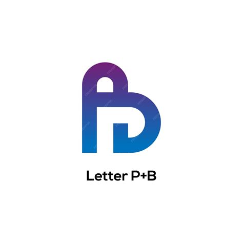 Premium Vector Letter Pb Logo Design Icon