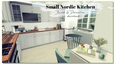 Sims 4 kitchen decor is a part of 45+ stunning kitchen storage design ideas to keep kitchen tools pictures gallery. Sims 4 - Small Nordic Kitchen (Room + Mods for download) - YouTube