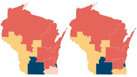 Wisconsin Redistricting Congressional Maps By District