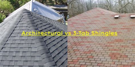 Architectural Vs 3 Tab Shingles Roofing New England Metal Roofing