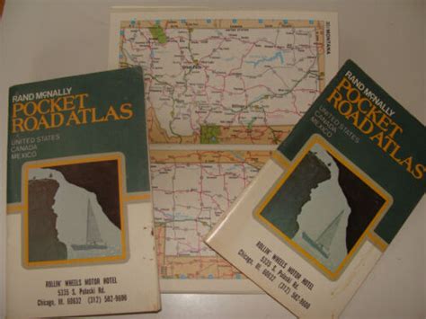 Rand Mcnally Pocket Road Atlas United States Canada Mexico 1977 Ebay