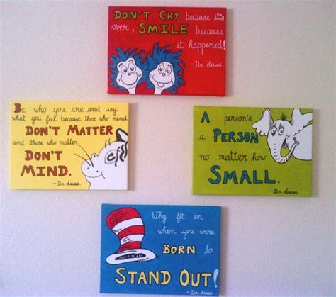 Items Similar To 12x16 Dr Seuss Quote Paintings Acrylic On A 12x16