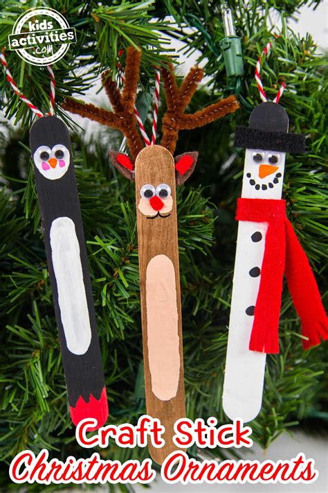 Craft Stick Ornaments To Make This Holiday Season