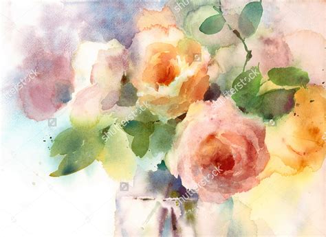 Floral Watercolor Flower Painting