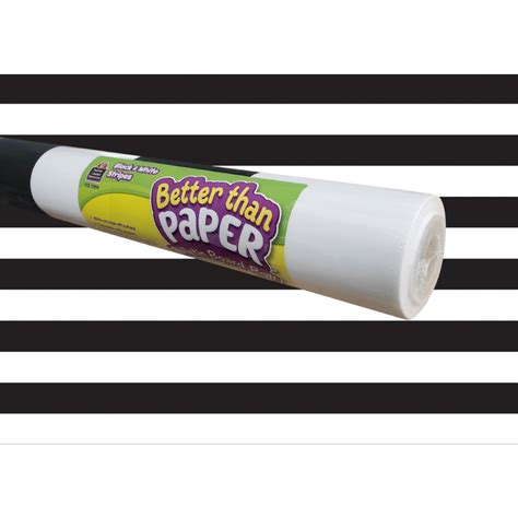 Black And White Stripes Better Than Paper Bulletin Board Roll Tcr77894