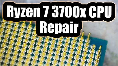 Ryzen 7 3700x Cpu Broken Pin Repair Cpu Pins Come In Different Sizes Youtube