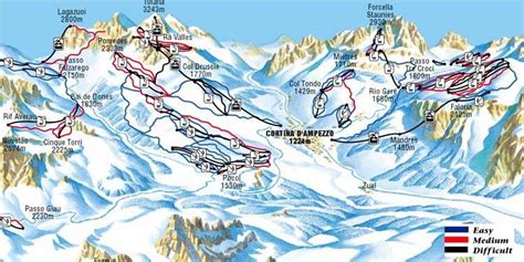 Cortina D Ampezzo Ski Holidays Piste Map Ski Resort Reviews And Guide