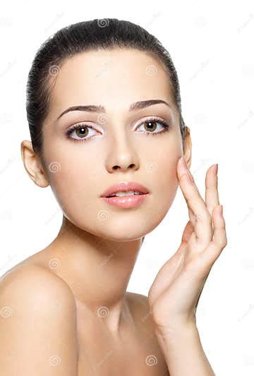 Beauty Face Of Young Woman Skin Care Concept Stock Image Image Of